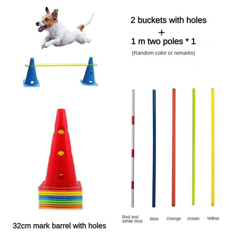 Adjustable Pet Agility Training Hurdle Set