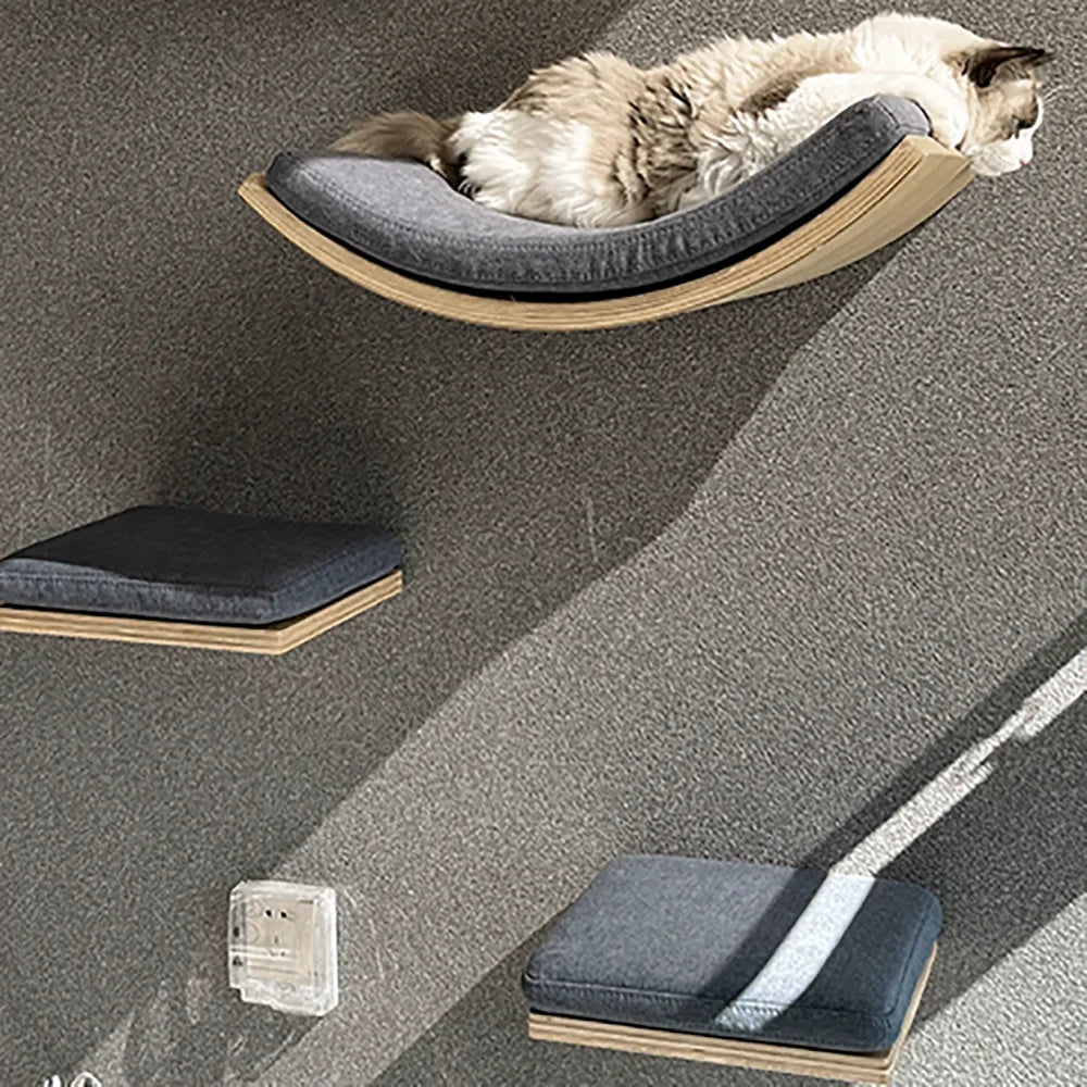 Modular Wall Mounted Cat Activity Furniture Collection