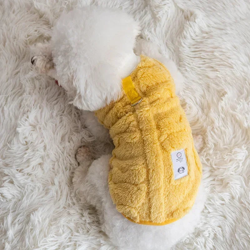 Super Fluffy Fleece Pet Vest - Warmth and Comfort for Winter