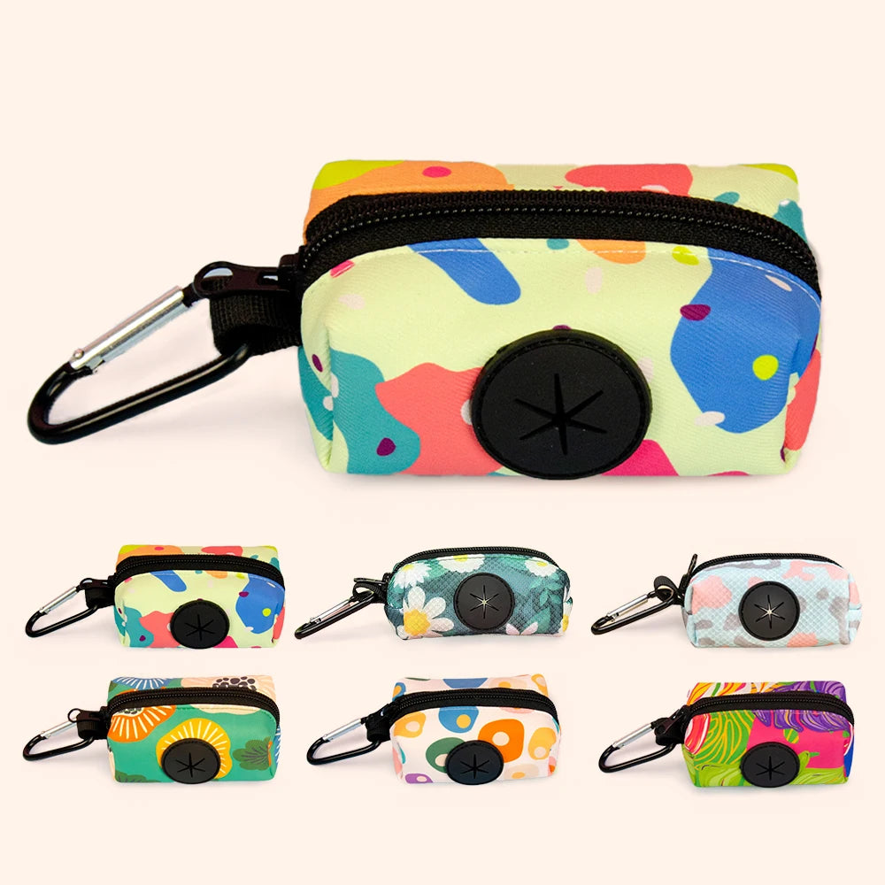 Stylish Zippered Waste Bag Dispenser Pouch