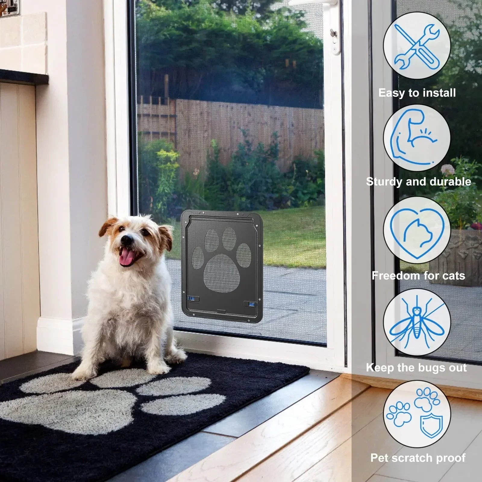 Flexible Pet Safety Gate (Dual-Opening) - Total Access Control