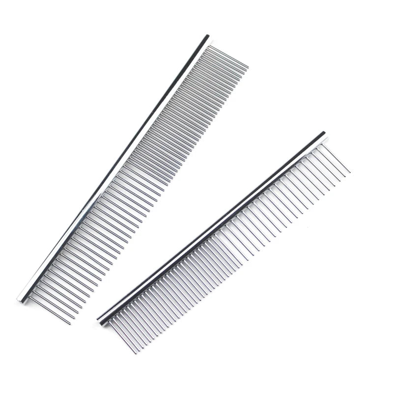 Professional Dual-Sided Stainless Steel Grooming Comb
