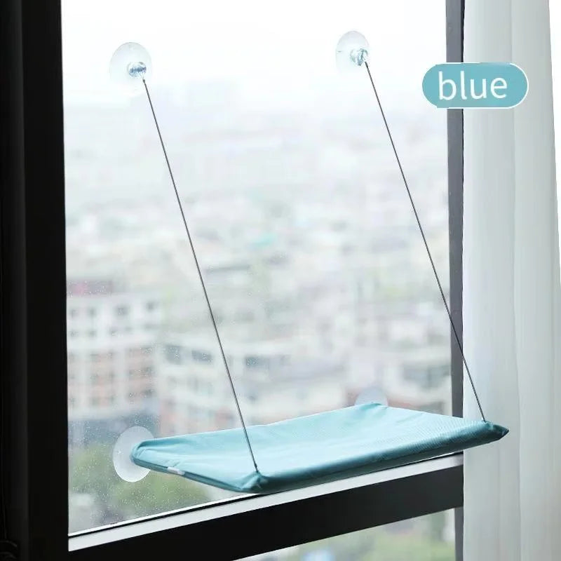 Cat Window Hammock/Bed - Comfortable Suction Cup Hanging Bed for Sunbathing
