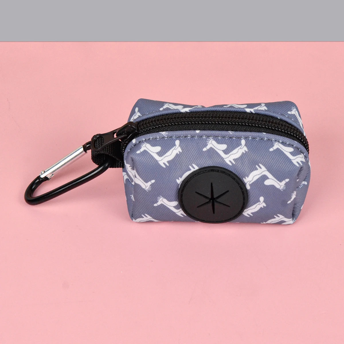 Stylish Zippered Waste Bag Dispenser Pouch