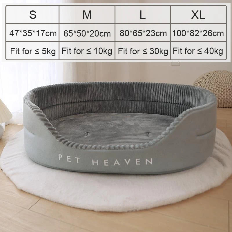 Luxury Oval Pet Bed with High Sides - Premium Comfort for Deep Sleep (Pet Heaven)