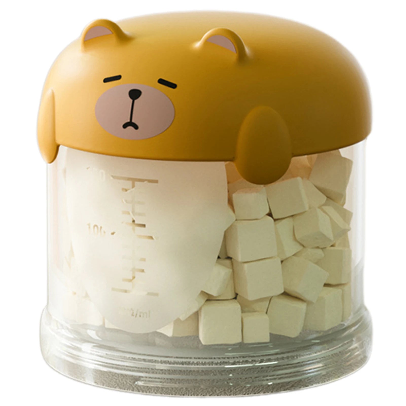 Stackable Bear-Top Travel Food Dispenser