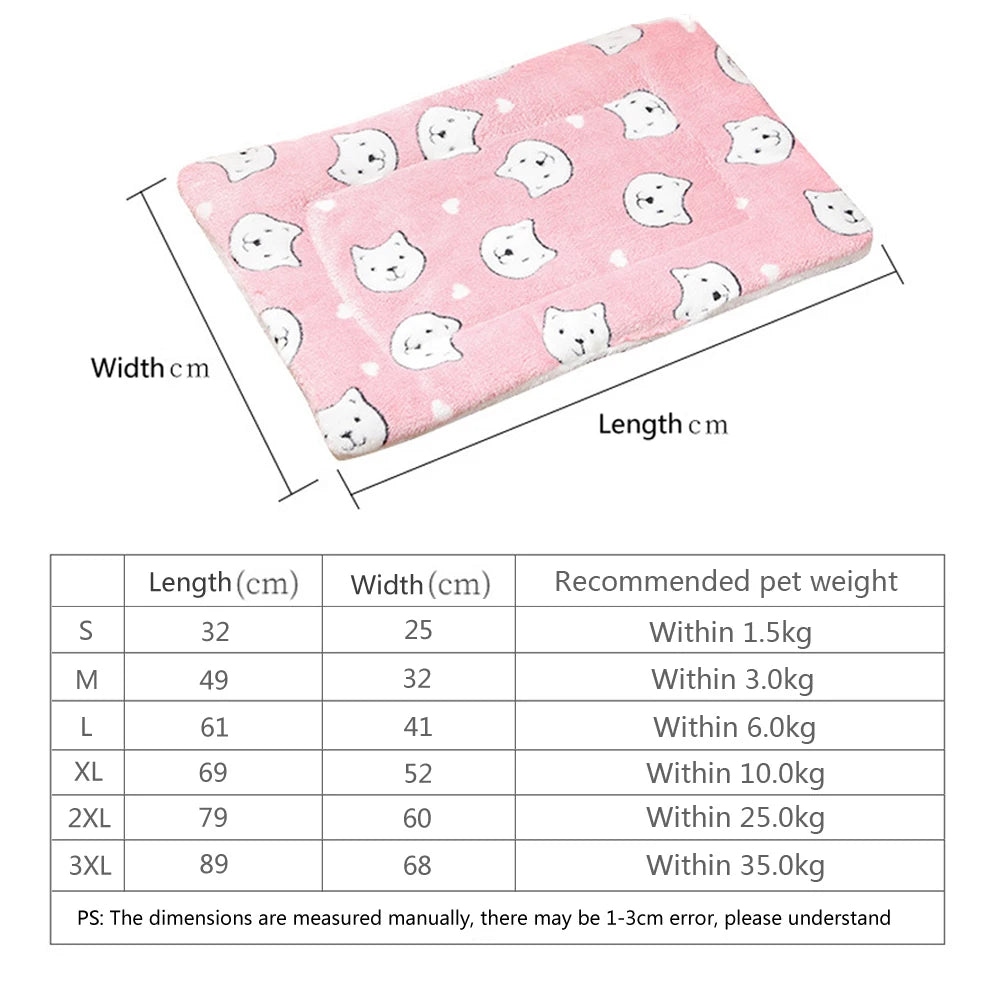 Fluffy Winter Pet Mat/Blanket (Assorted Prints) - Maximum Snuggle