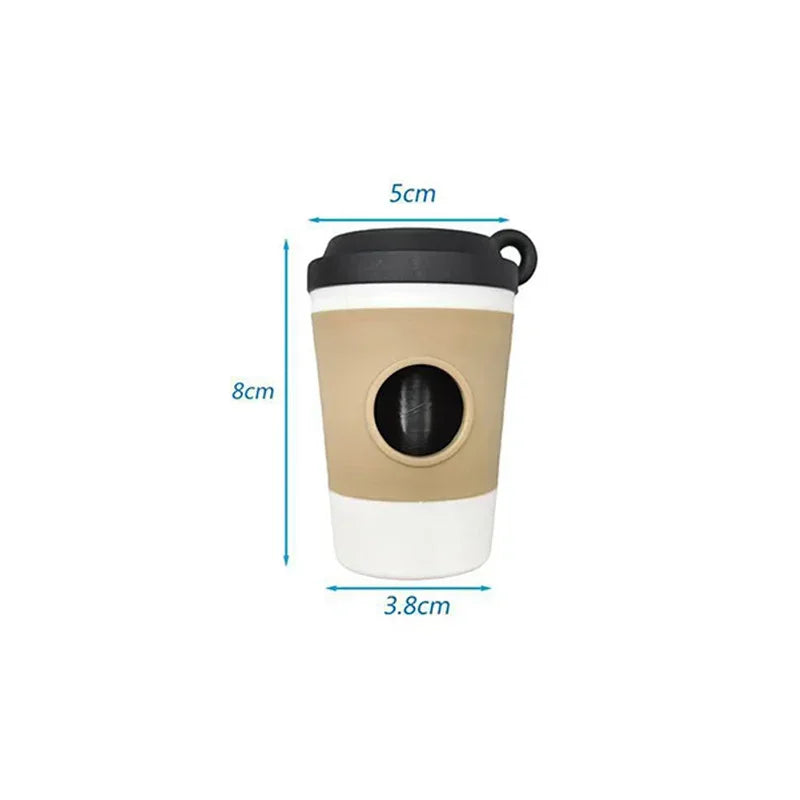 Creative Coffee Cup Dog Waste Bag Dispenser