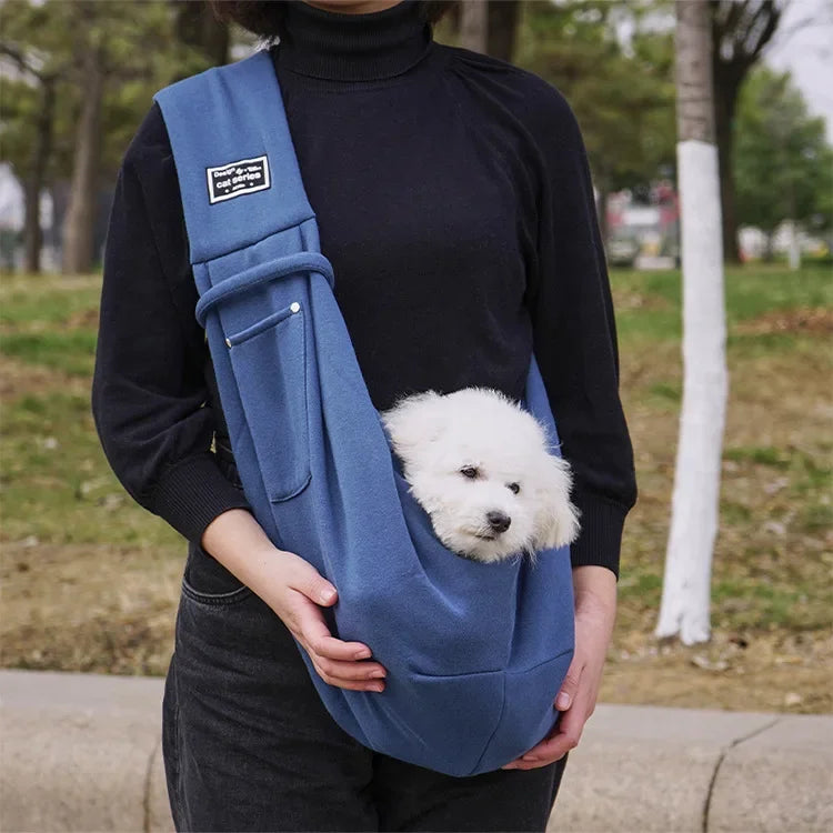 Cozy Canvas Hands-Free Pet Sling Carrier