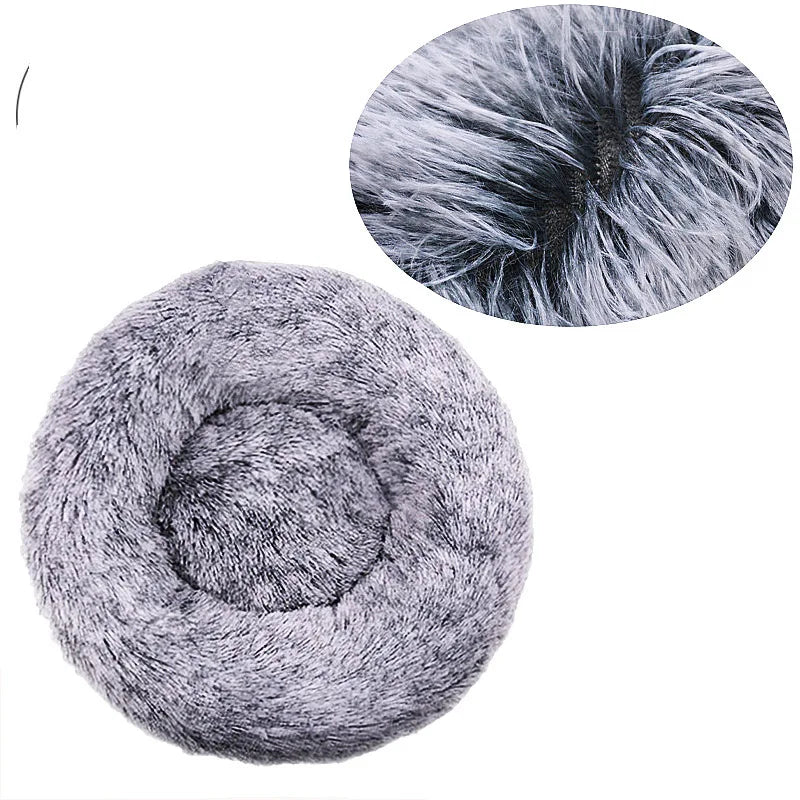 Fluffy Round Pet Bed (Machine Washable) - Maximum Comfort and Versatility