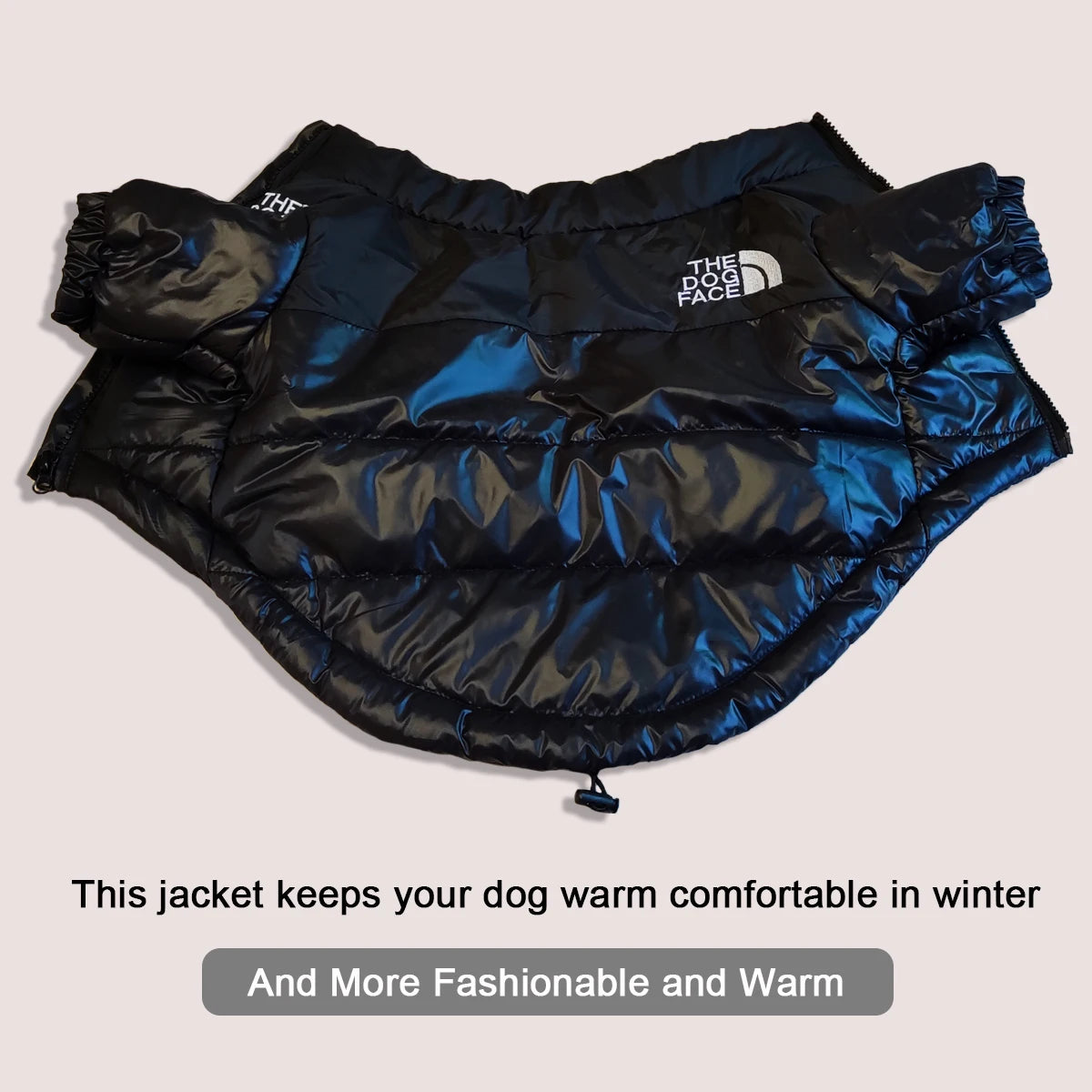 "The Dog Face" Two-Tone Puffer Jacket - Thermal Protection and Adventurous Style