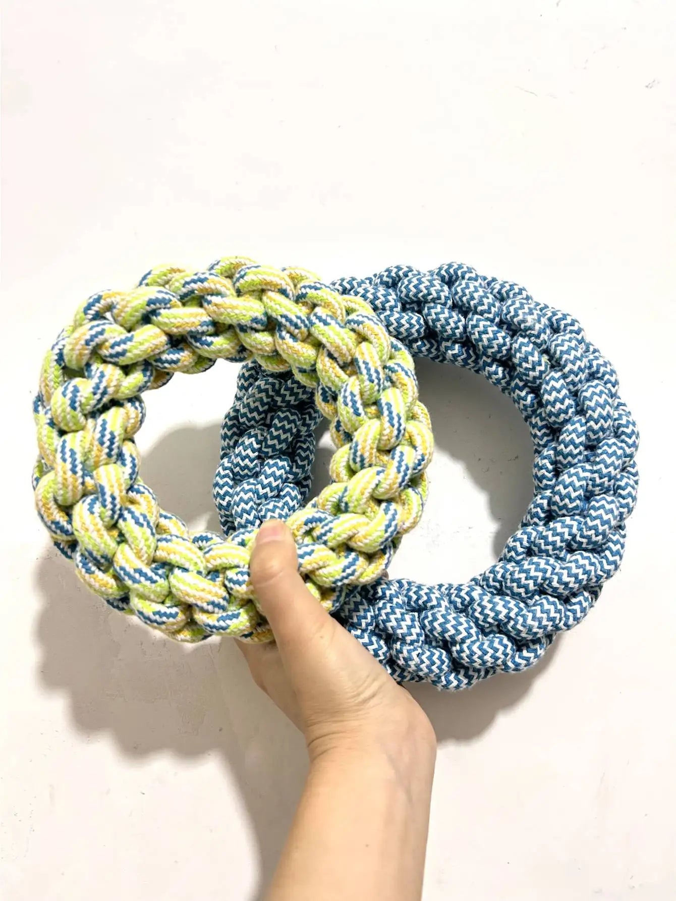 Braided Rope Dog Toy (Ring Shape) - Durability and Dental Cleaning