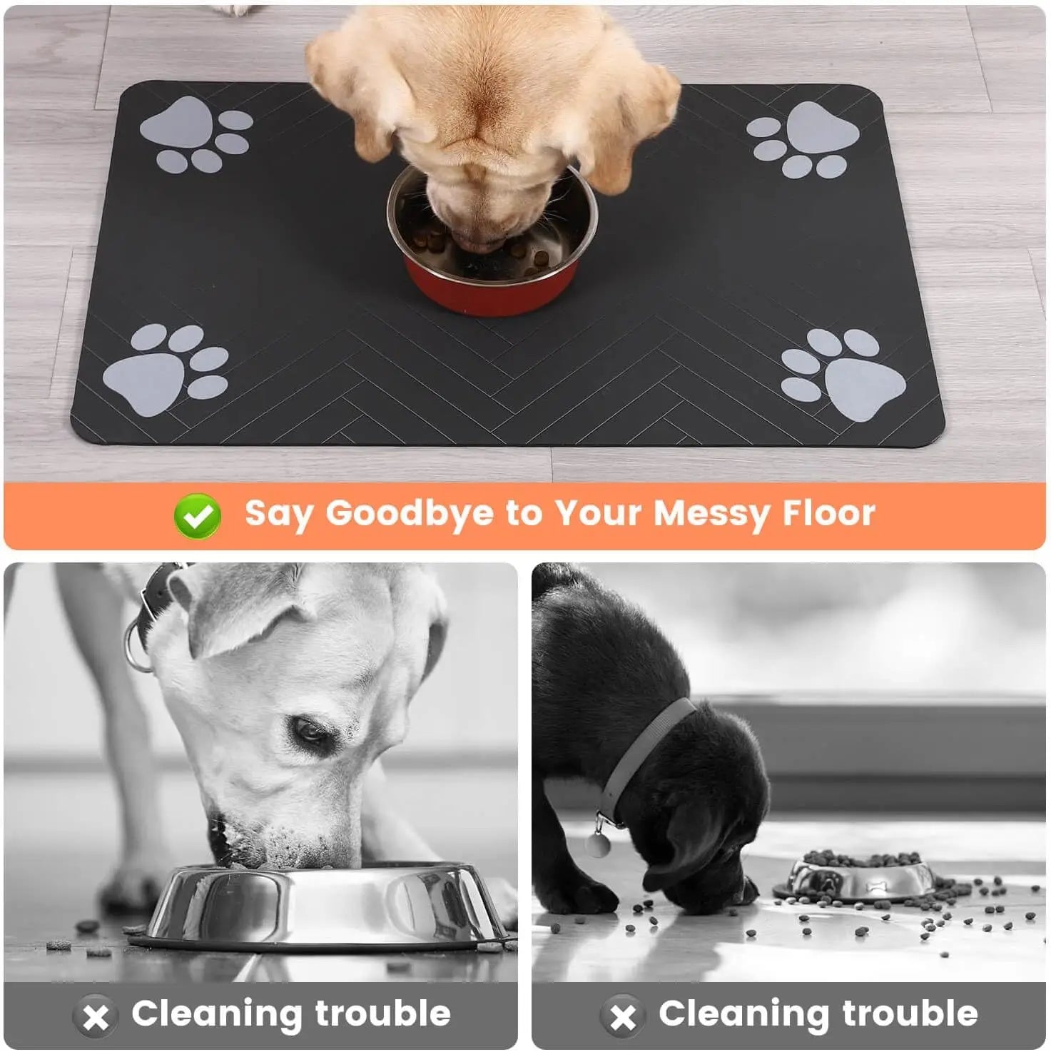 Leak-Proof Pet Feeding Guard Mat