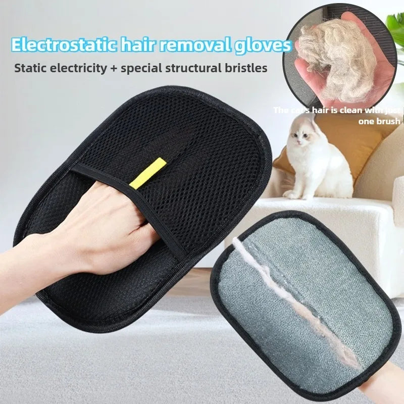 Electrostatic Fabric Pet Hair Removal Glove