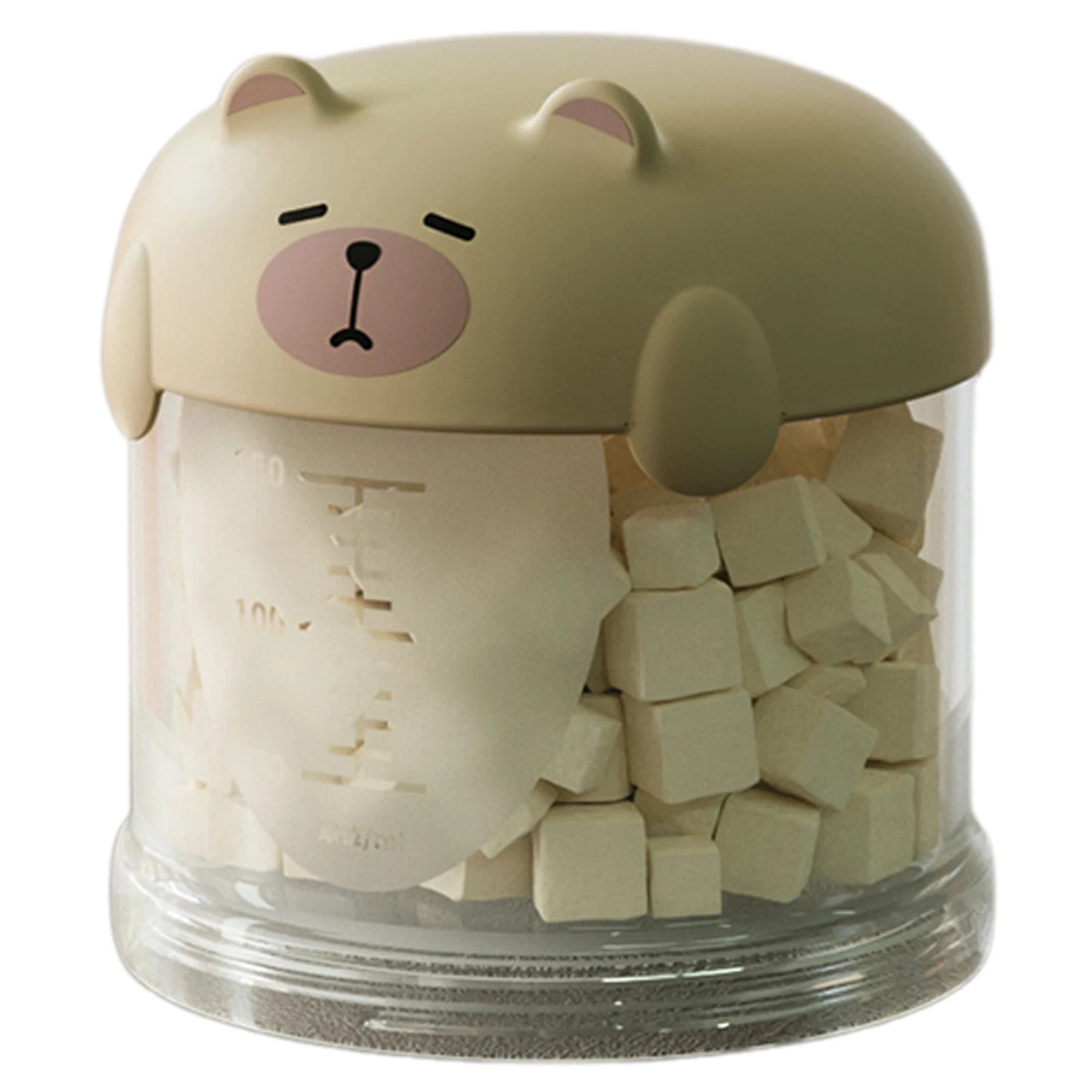 Stackable Bear-Top Travel Food Dispenser