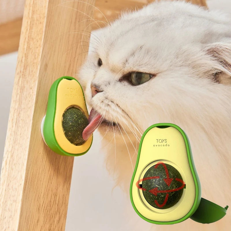 Avocado Shaped Catnip Toy - Fun and Compact Design for Cats
