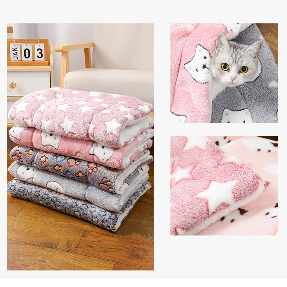 Fluffy Winter Pet Mat/Blanket (Assorted Prints) - Maximum Snuggle