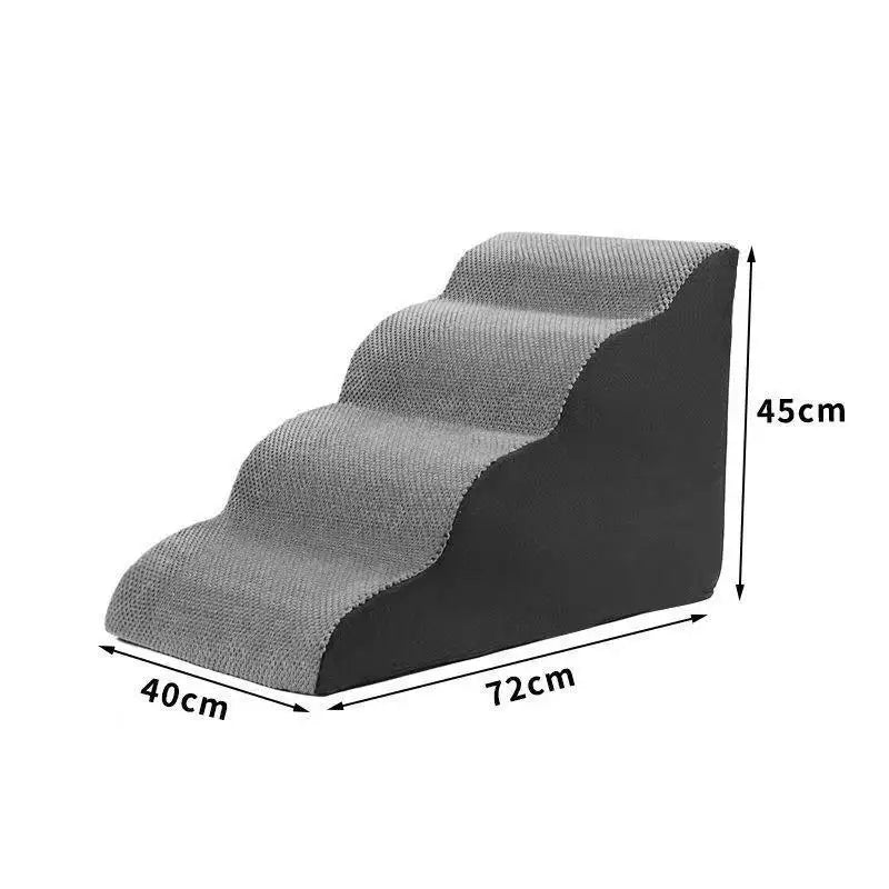 Soft Foam Pet Stairs (2, 3 or 4 Steps) - Customized Height Support