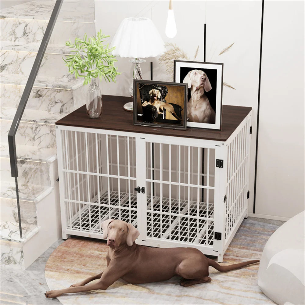 Rustic Furniture Dog Crate & End Table