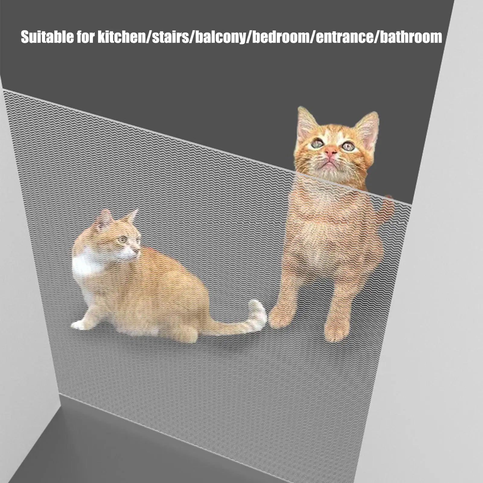 Flexible Plastic Wire Safety Net - Weatherproof and Easy to Install