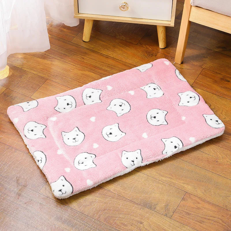 Fluffy Winter Pet Mat/Blanket (Assorted Prints) - Maximum Snuggle
