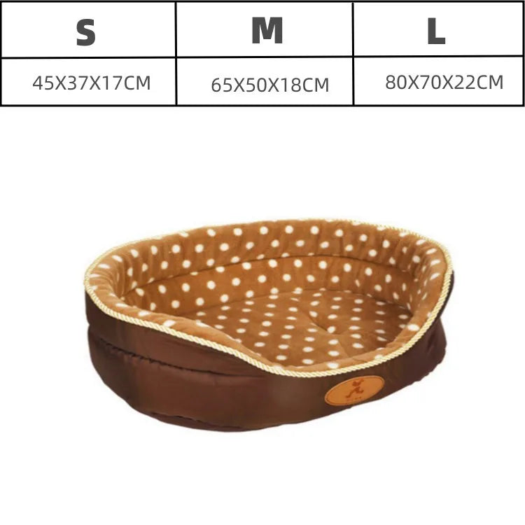 Luxury Oval Pet Bed with High Sides - Premium Comfort for Deep Sleep (Pet Heaven)