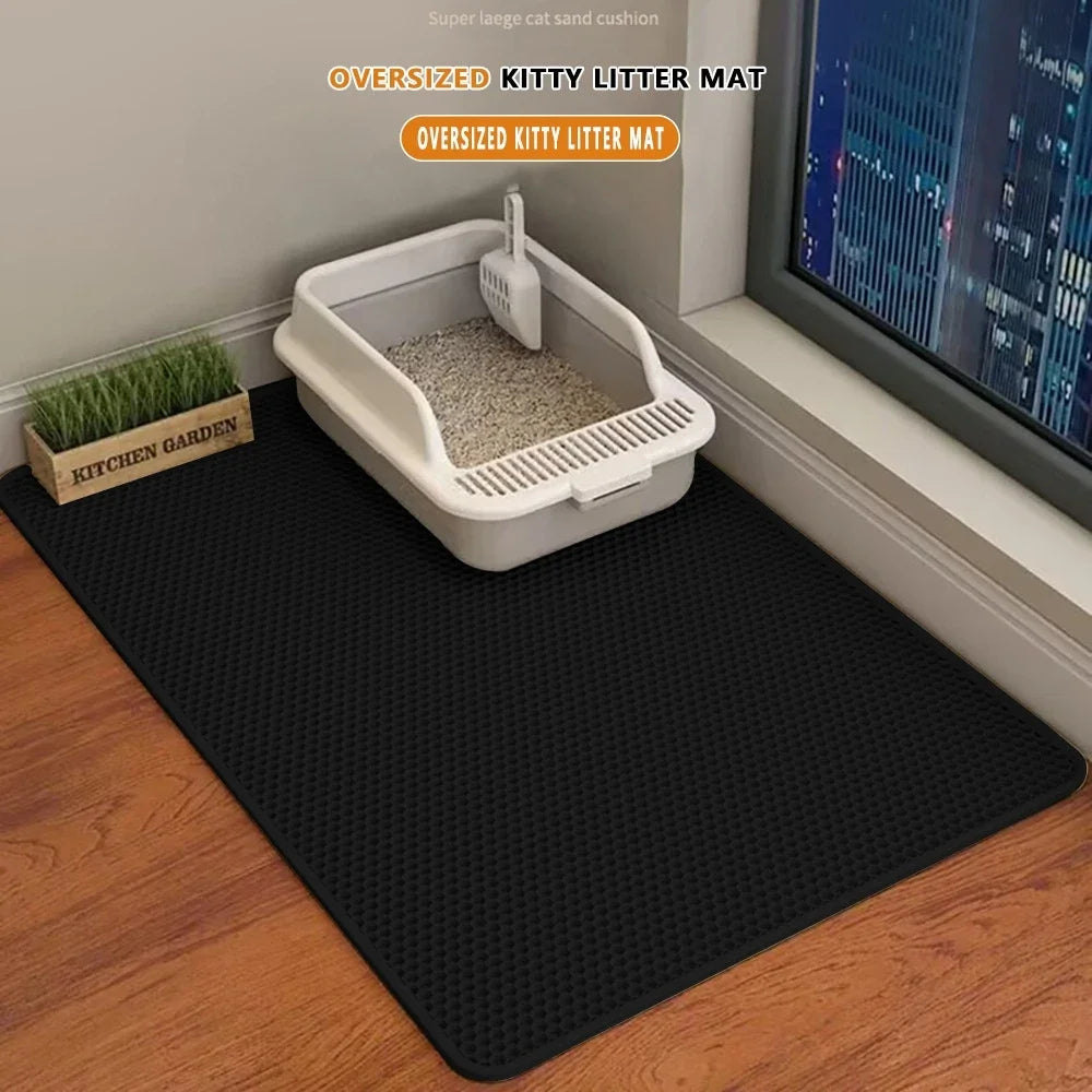GPN Extra Large Double-Layer Litter Mat: Sand Collection & No Leakage