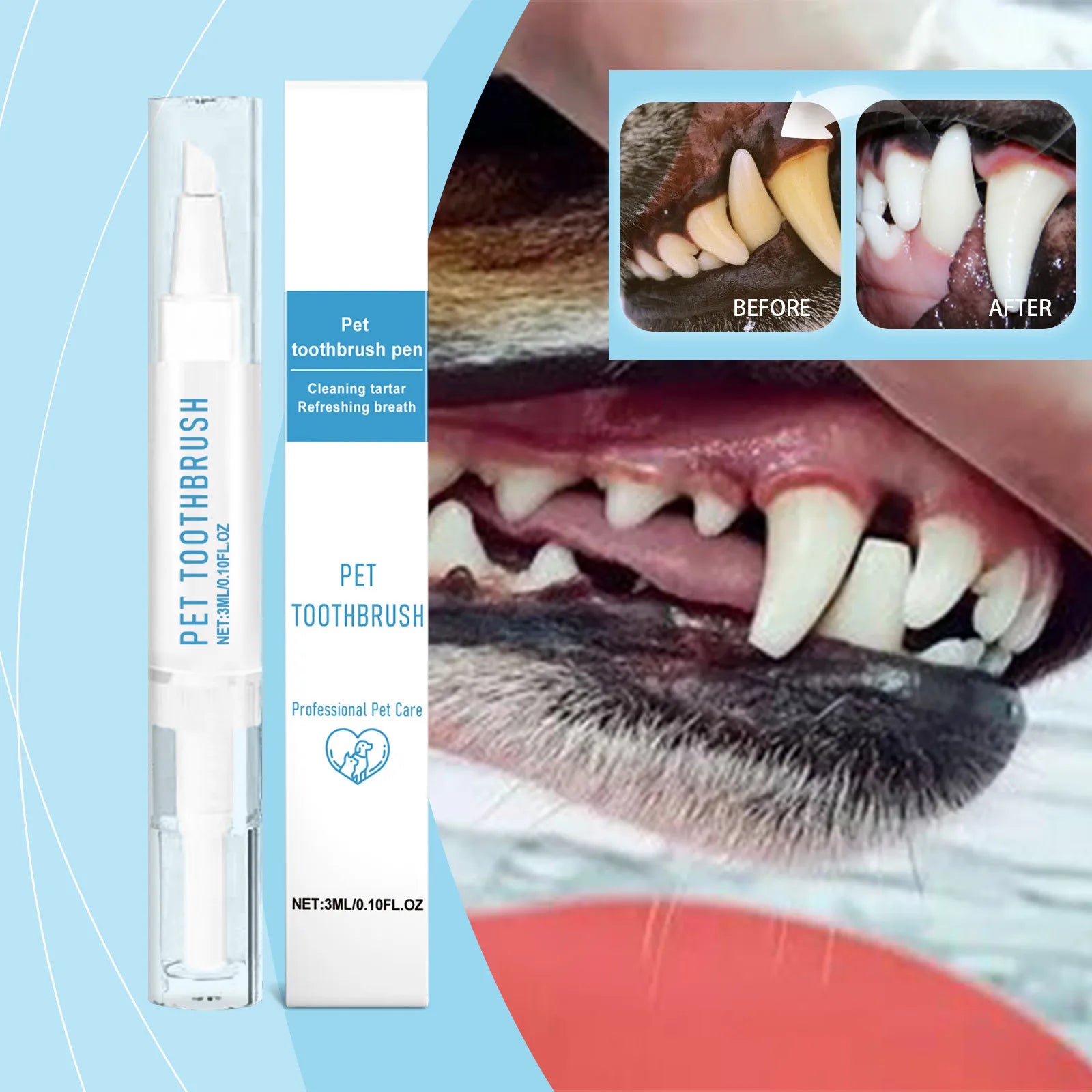 Professional Pet Whitening & Tartar Cleaning Pen (3ml)