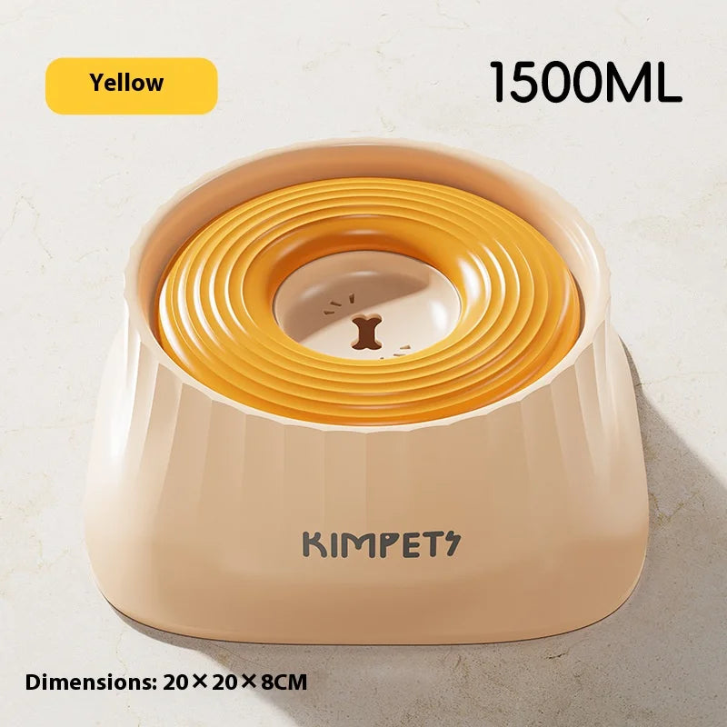 1500ml Anti-Splash Floating Water Bowl