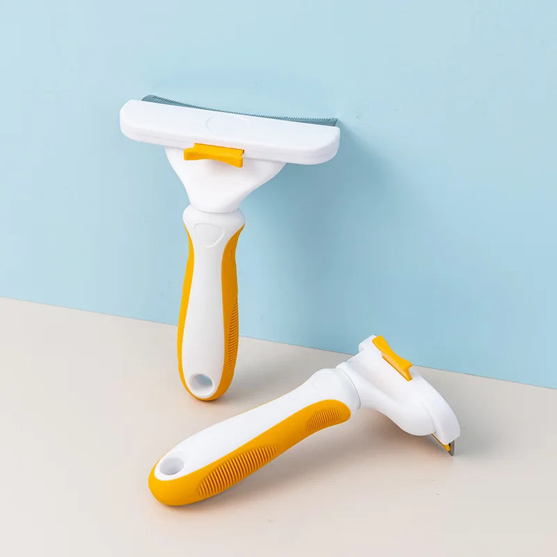 Precision Curved Arc Pet Deshedding Brush