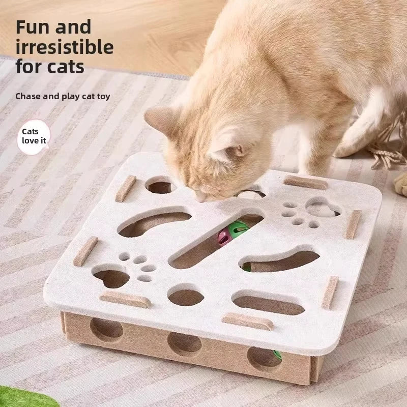 3-in-1 Cardboard Cat Scratcher (Flat & Curved Shapes) - Furniture Protection & Rest