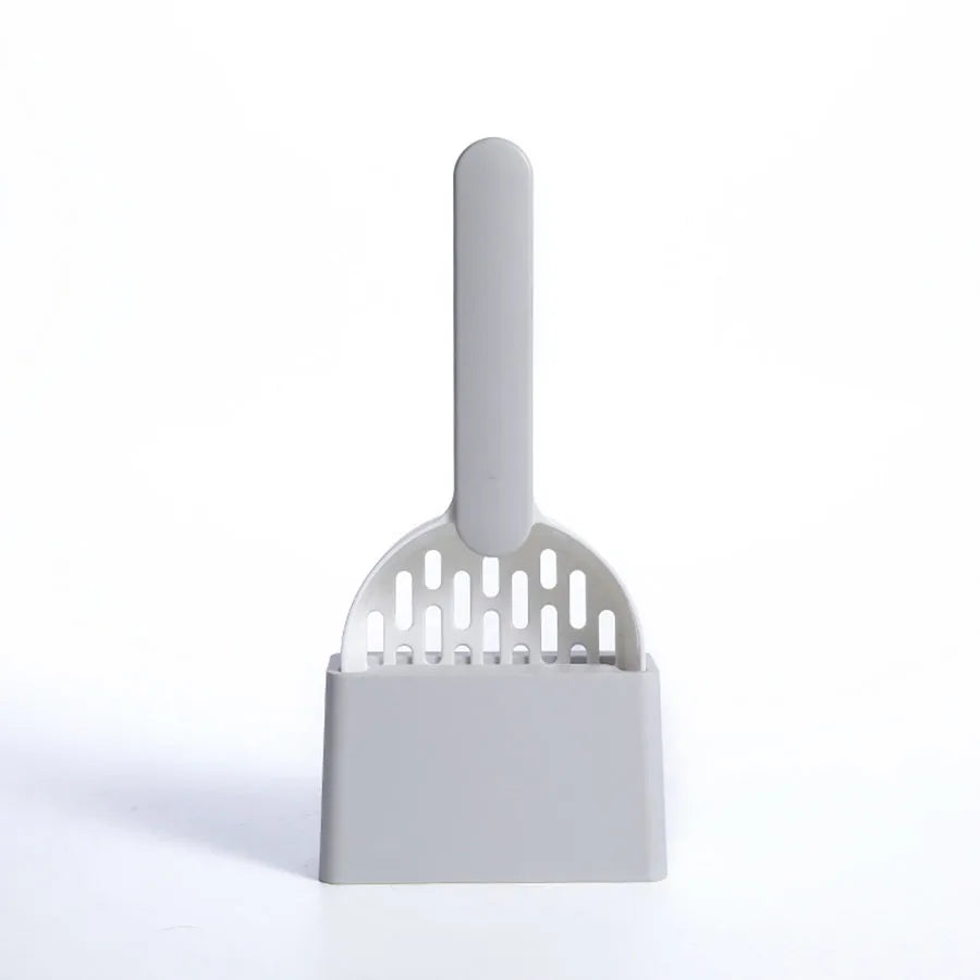Modern Industrial Style Cat Litter Scoop and Stand Set