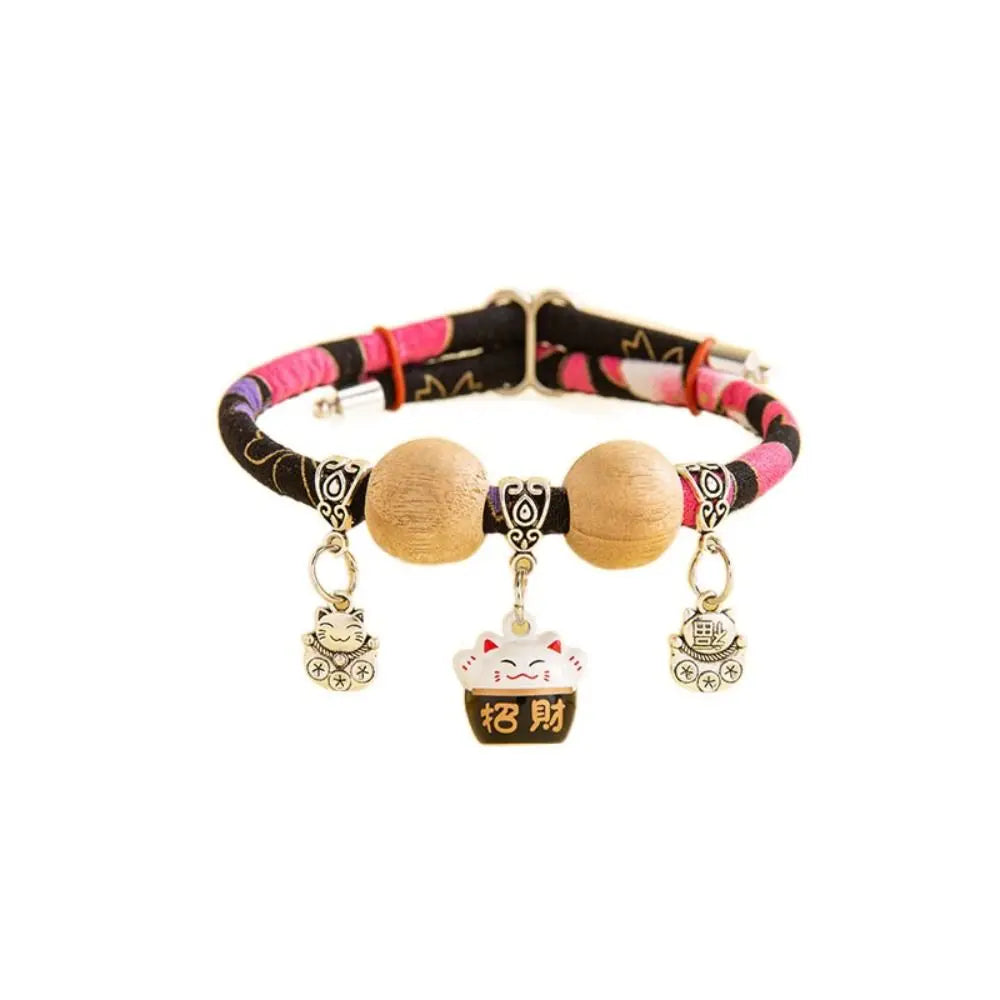 Natural Camphor Wood Bead Anti-Pest Protection Collar