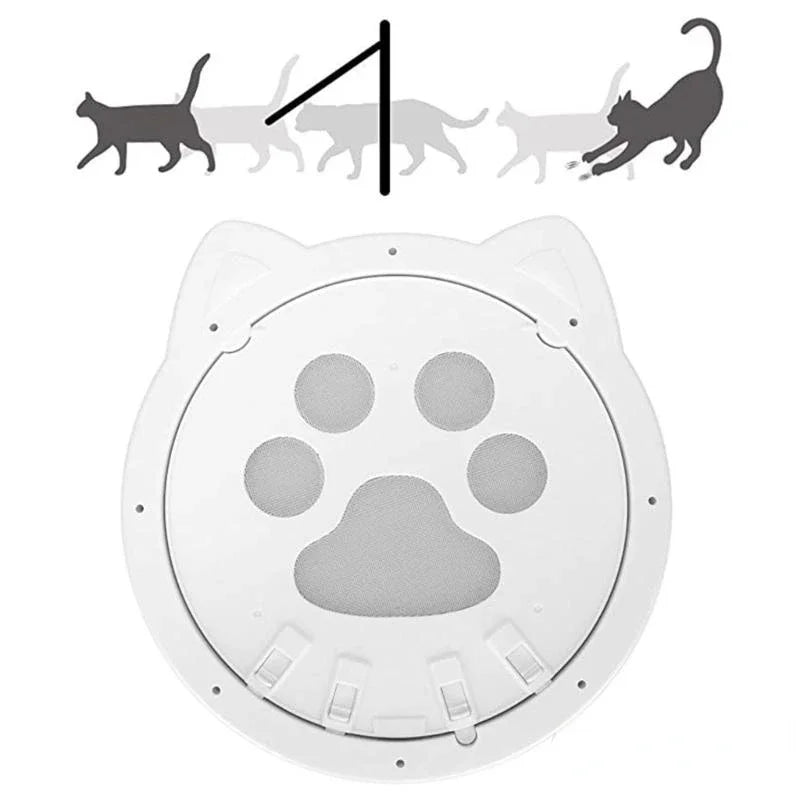 4-in-1 Smart Locking Cat Door - Total Flow Control