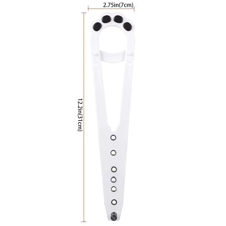 Adjustable Paw-Shaped Cat Door Latch - Excludes Dogs and Babies