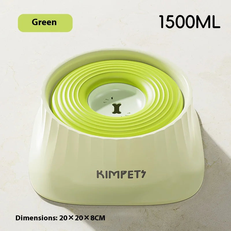 1500ml Anti-Splash Floating Water Bowl