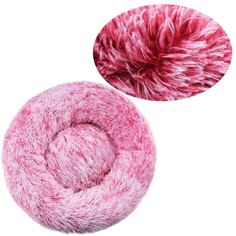 Fluffy Round Pet Bed (Machine Washable) - Maximum Comfort and Versatility