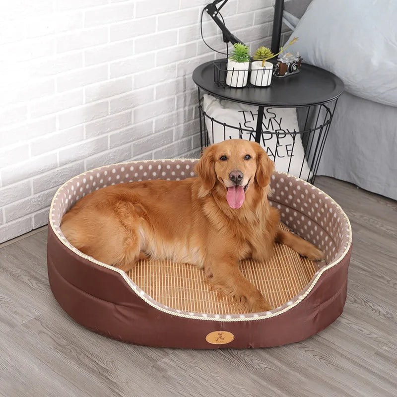 Luxury Oval Pet Bed with High Sides - Premium Comfort for Deep Sleep (Pet Heaven)