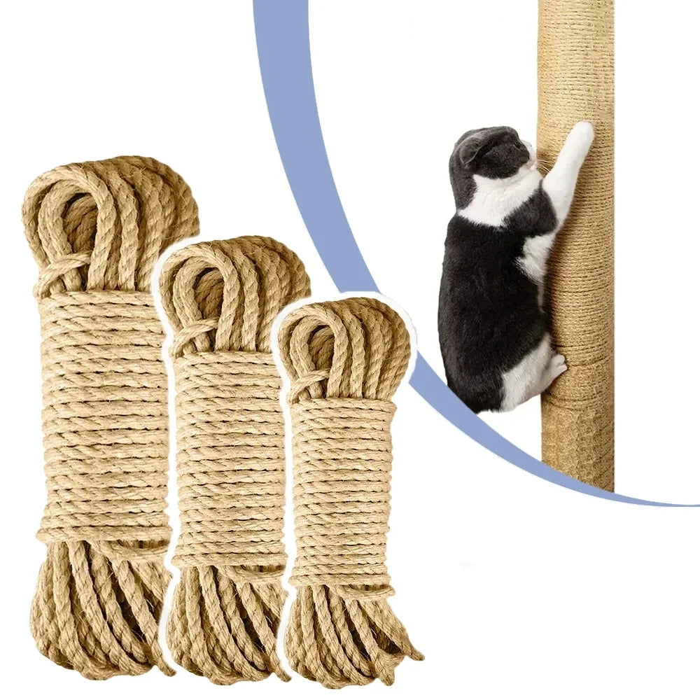 DIY Sisal Rope Roll for Scratching Post Repair & Creation