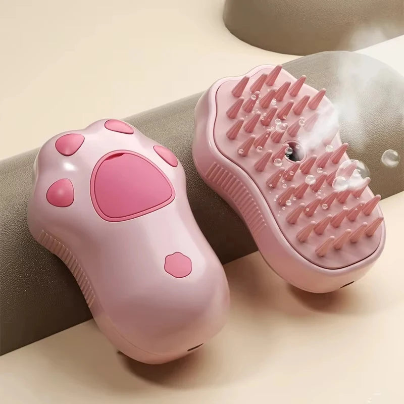 3-in-1 Spray Paw Massaging Grooming Brush