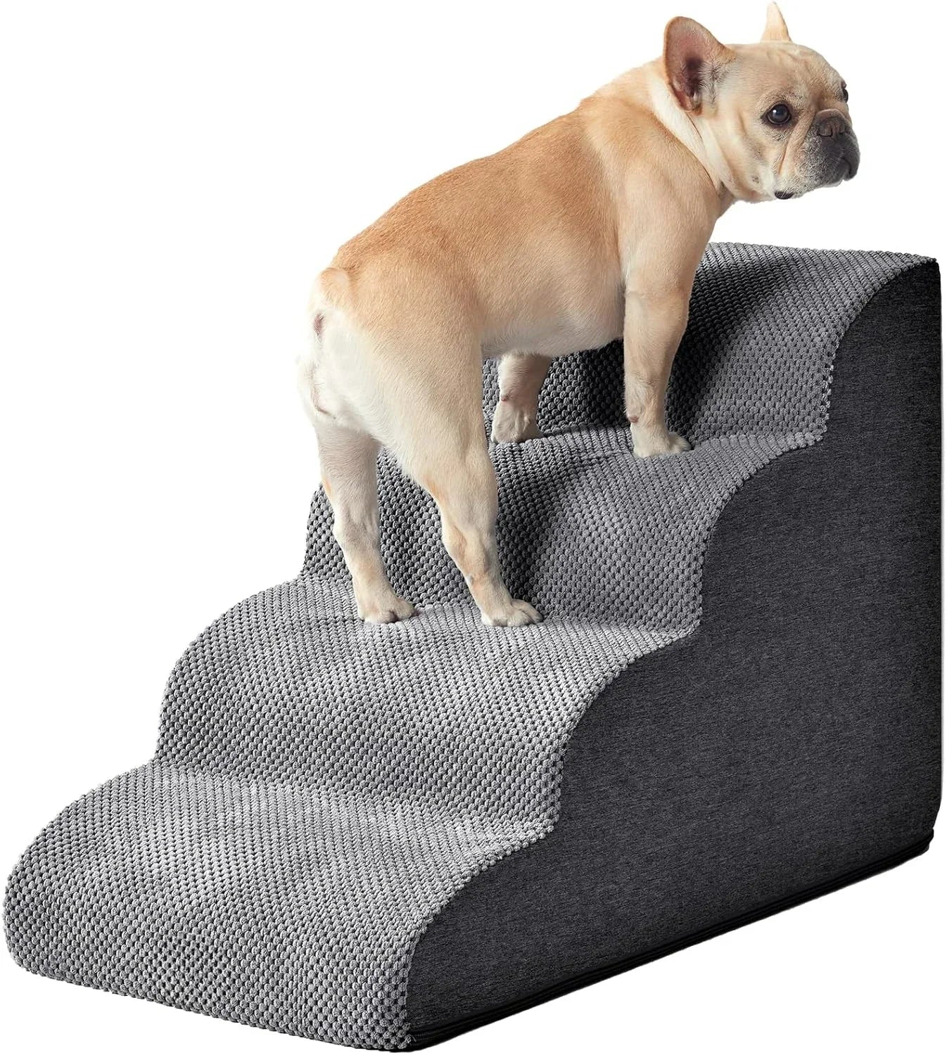 Soft Foam Pet Stairs (2, 3 or 4 Steps) - Customized Height Support