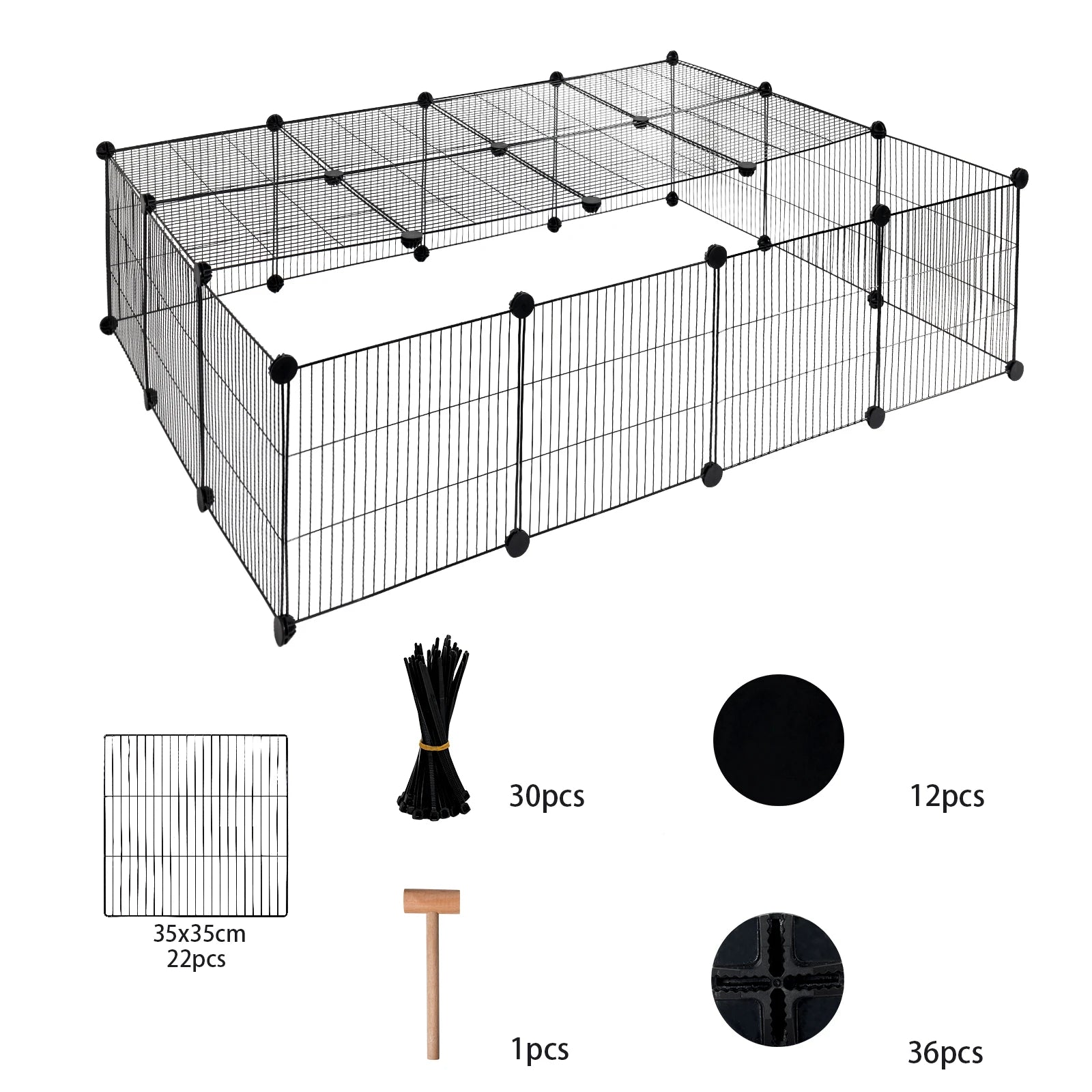 Customizable DIY Modular Pet Playpen & Enclosure