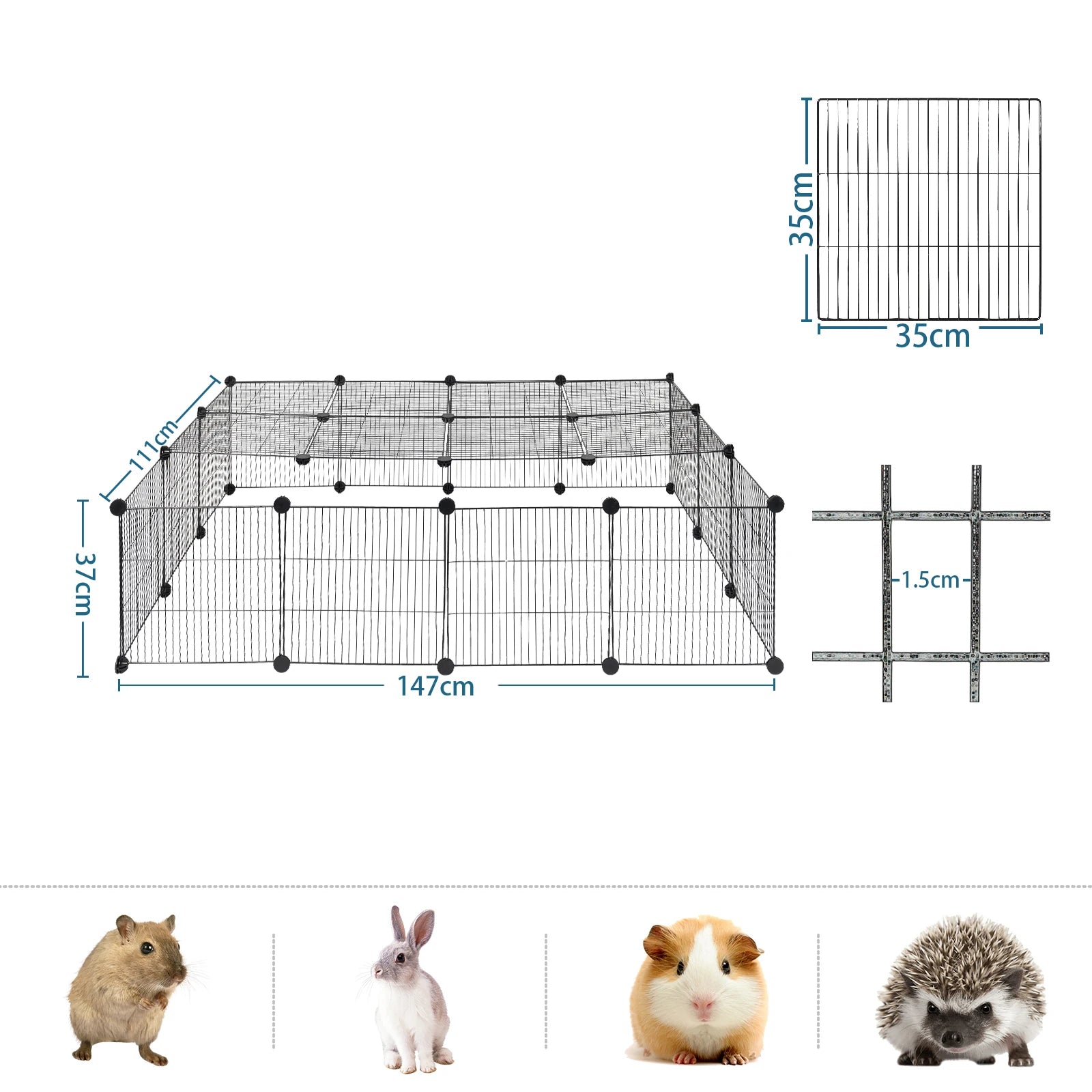 Customizable DIY Modular Pet Playpen & Enclosure